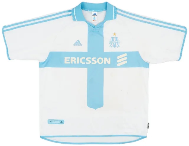 adidas 2000-01 Olympique Marseille Home Shirt - 5/10 - (XL)