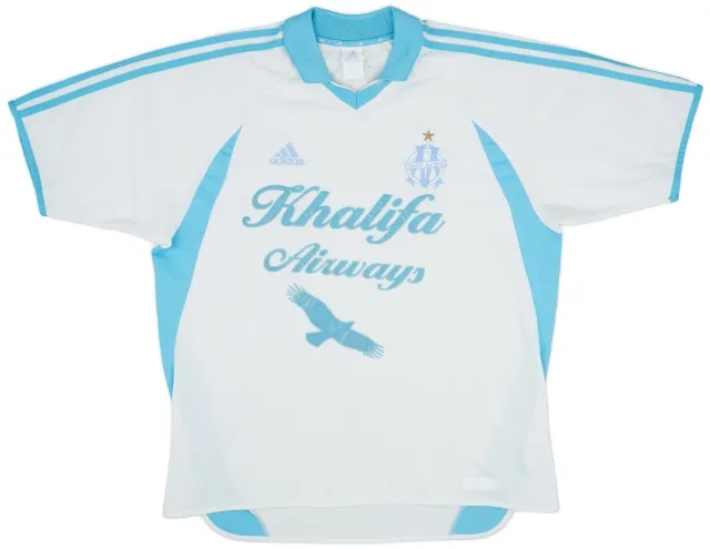 adidas 2001-02 Olympique Marseille Home Shirt - 6/10 - (XL)