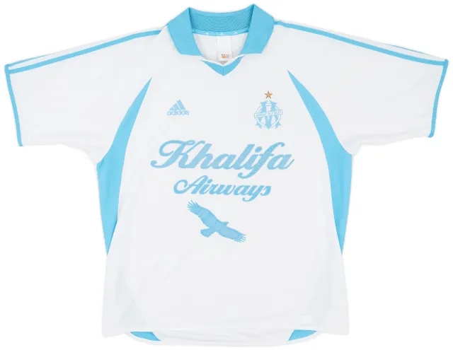 adidas 2001-02 Olympique Marseille Home Shirt - 9/10 - (XL)