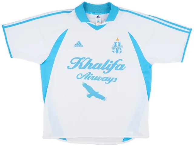adidas 2001-02 Olympique Marseille Home Shirt - 8/10 - (XL)