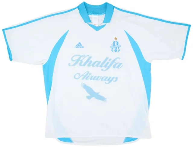 adidas 2001-02 Olympique Marseille Home Shirt - 7/10 - (XL)