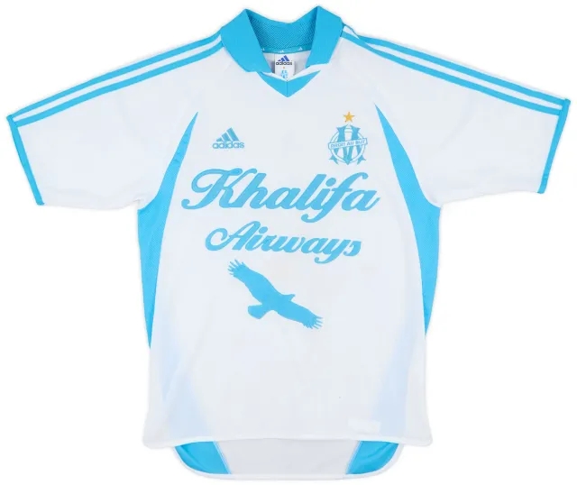 adidas 2001-02 Olympique Marseille Home Shirt - 7/10 - (S)