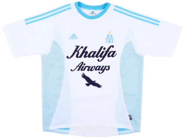 adidas 2002-03 Olympique Marseille Home Shirt - 8/10 - (L)