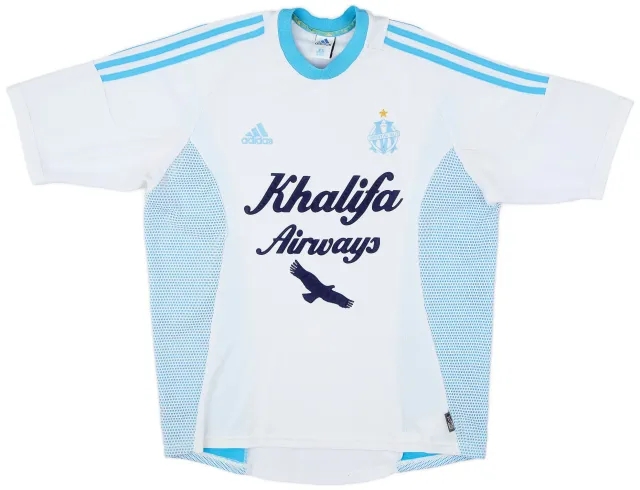 adidas 2002-03 Olympique Marseille Home Shirt - 6/10 - (L)