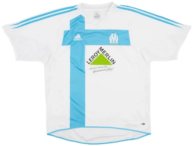 adidas 2004-05 Olympique Marseille Home Shirt - 6/10 - (L)