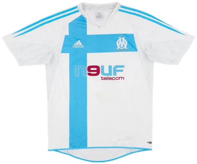 adidas 2004-05 Olympique Marseille Home Shirt - 8/10 - (XL.Boys)