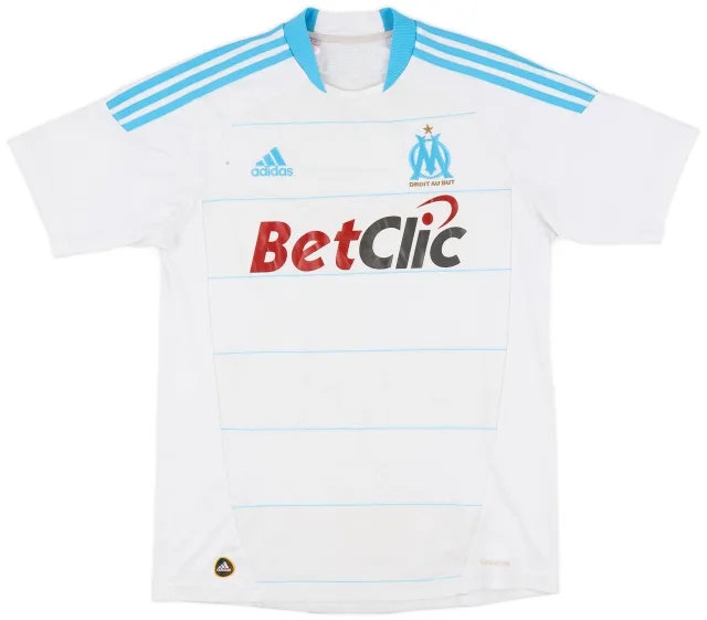 adidas 2010-11 Olympique Marseille Home Shirt - 4/10 - (S)