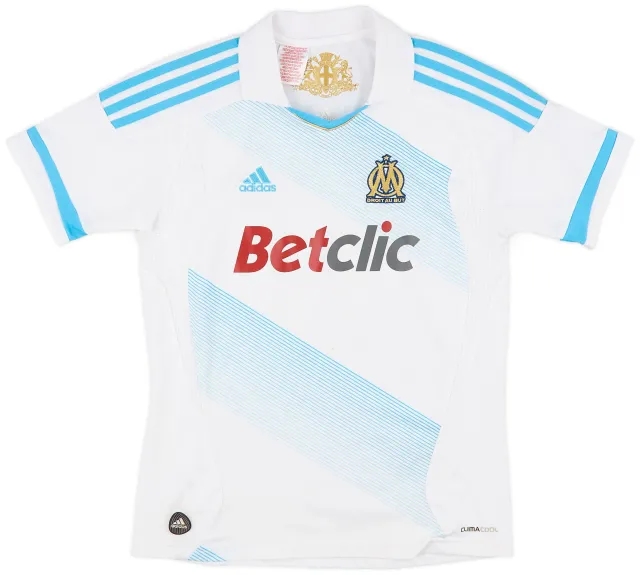 adidas 2011-12 Olympique Marseille Home Shirt - 7/10 - (M.Boys)