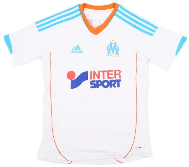 adidas 2012-13 Olympique Marseille Home Shirt - 7/10 - (L.Boys)