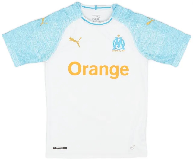 Puma 2018-19 Olympique Marseille Home Shirt - 8/10 - (XS)