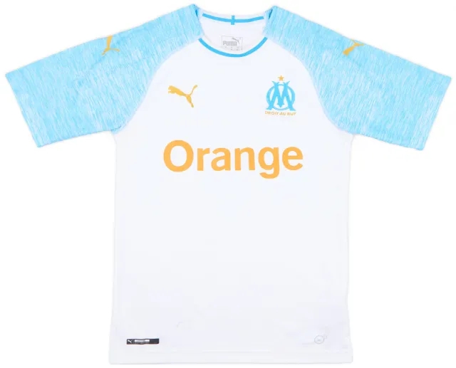 Puma 2018-19 Olympique Marseille Home Shirt - 6/10 - (XS)