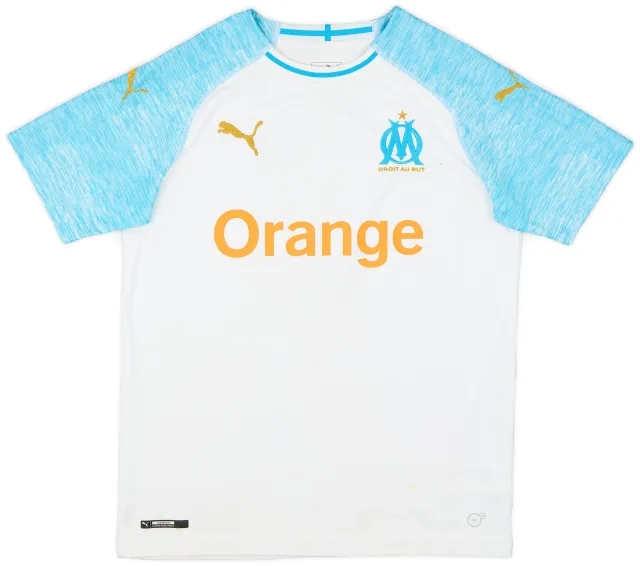 Puma 2018-19 Olympique Marseille Home Shirt - 6/10 - (XL.Boys)