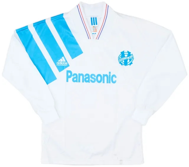 adidas 1991-92 Olympique Marseille Home L/S Shirt - 6/10 - (XS)
