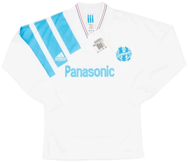 adidas 1991-92 Olympique Marseille Home L/S Shirt (XS)