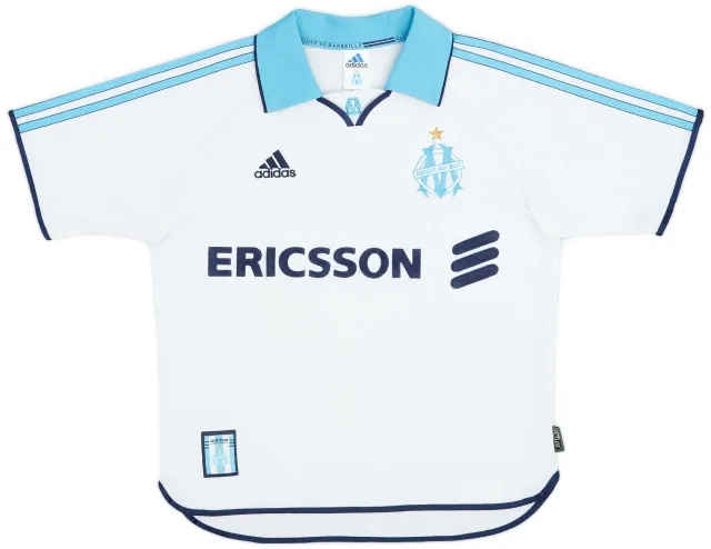 adidas 1998-99 Olympique Marseille Home Shirt - 9/10 - (Y)
