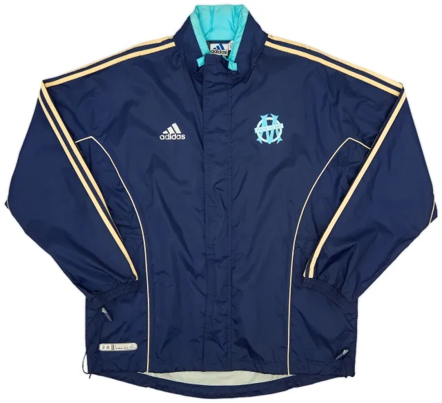 1999-00 Olympique Marseille adidas Bench Coat - 6/10 - (M/L)