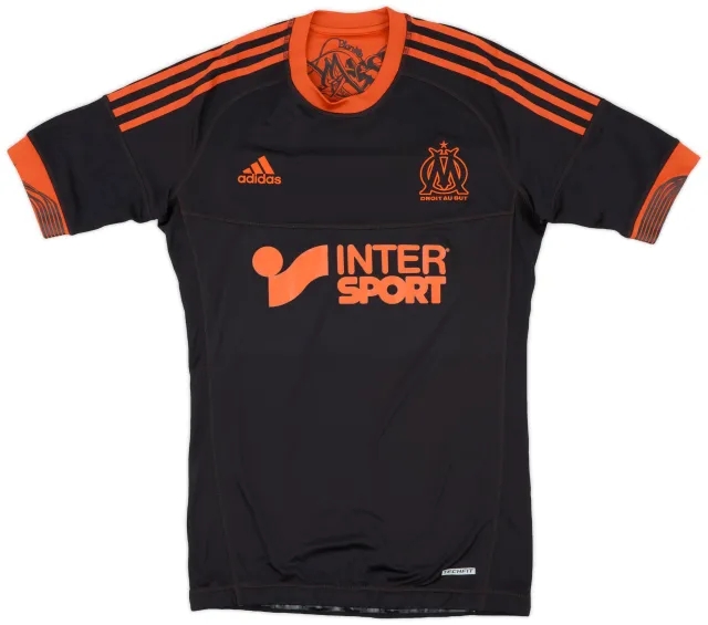 adidas 2012-13 Olympique Marseille Player Issue TechFit Third Shirt - 8/10 - (L)