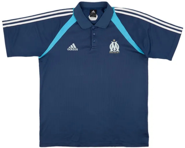 2004-05 Olympique Marseille adidas Polo Shirt - 8/10 - (L/XL)