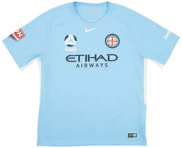 Nike 2017-18 Melbourne City Home Shirt - 9/10 - (XL)