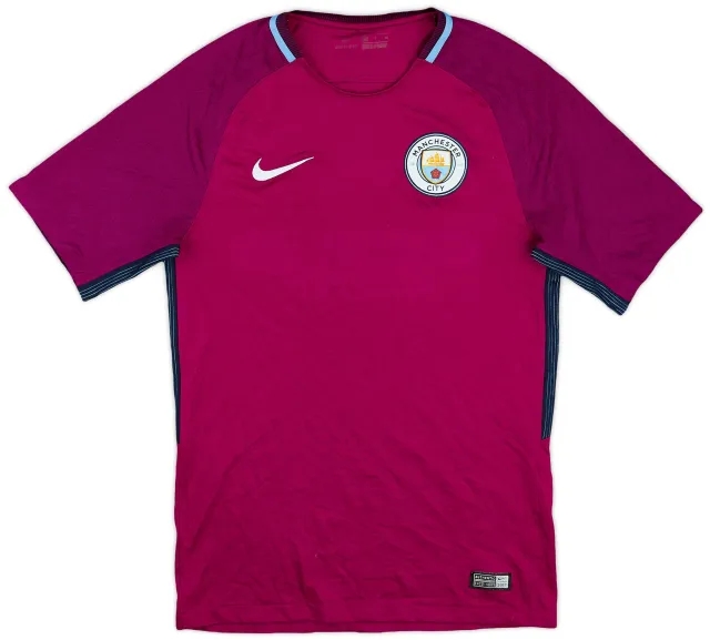 Nike 2017-18 Manchester City Away Shirt - 3/10 - (S)