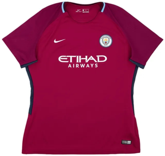 Nike 2017-18 Manchester City Away Shirt - 9/10 - (Women's XL)