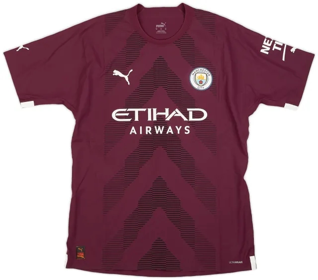 Puma 2022-23 Manchester City Match Issue GK Shirt #33 (Carson)