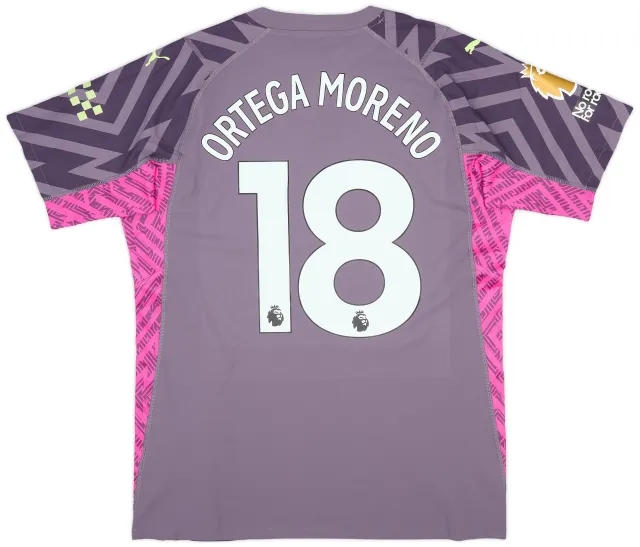 Puma 2023-24 Manchester City Match Issue GK Shirt Ortega Moreno #18
