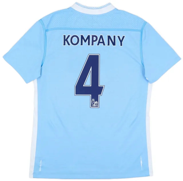 Umbro 2011-12 Manchester City Home Shirt Kompany #4 - 6/10 - (M)