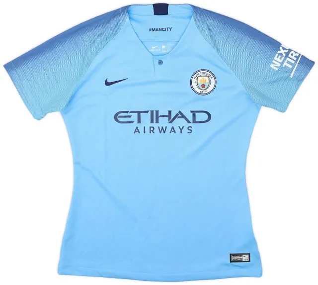 Nike 2018-19 Manchester City Home Shirt (Women's M) - 6/10 - (Women's M)