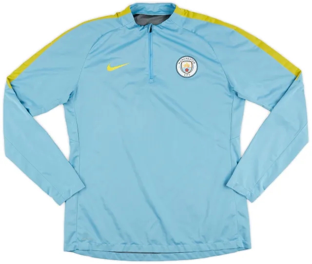 2016-17 Manchester City Nike 1/4 Zip Training Top - 5/10 - (M)