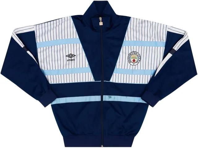 1991-92 Manchester City Umbro Track Top - 6/10 - (S)