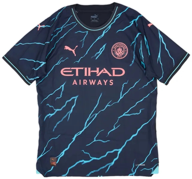 Puma 2023-24 Manchester City Player Issue Third Shirt - 9/10 - (M)