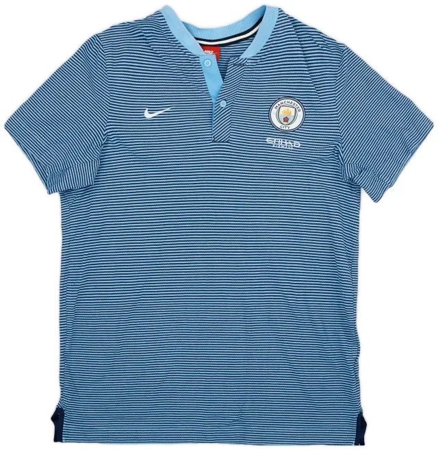 2017-18 Manchester City Nike Polo Shirt - 9/10 - (L)