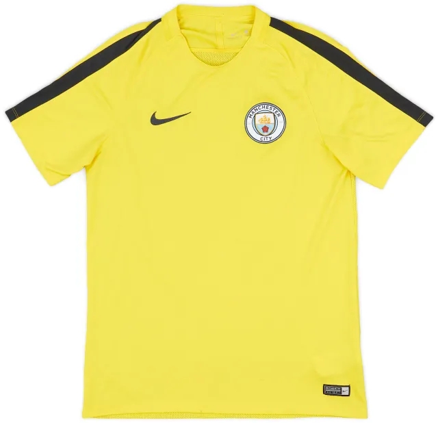 Nike 2017-18 Manchester City Staff Issue Training Shirt 'AP' - 9/10 - (M)