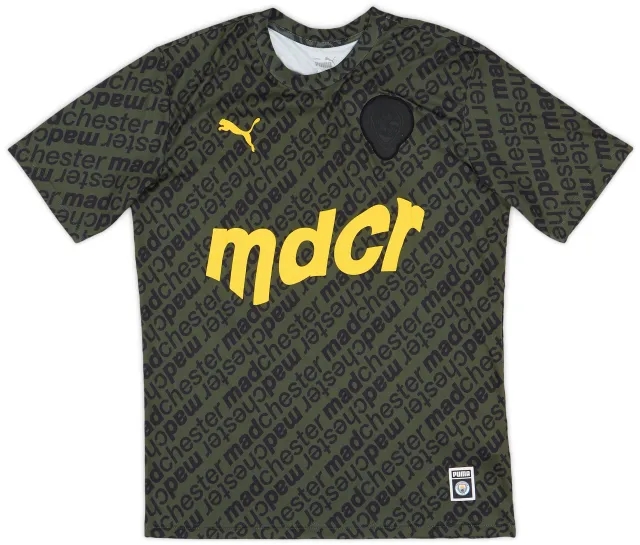 2021-22 Manchester City 'Madchester' Puma Training Shirt - 9/10 - (M)