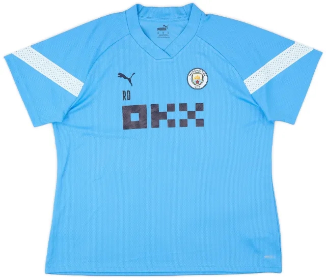 2021-22 Manchester City Staff Issue Puma Training Shirt 'RD' - 9/10 - (XL)