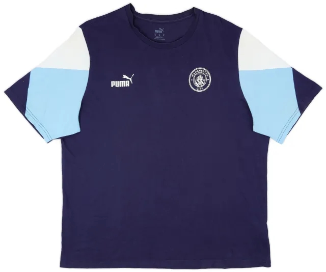 2021-22 Manchester City Puma Cotton Tee - 8/10 - (XL)