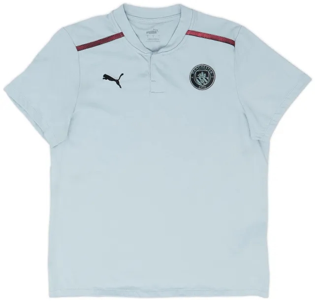 2021-22 Manchester City Puma Polo Shirt - 9/10 - (Women's L)