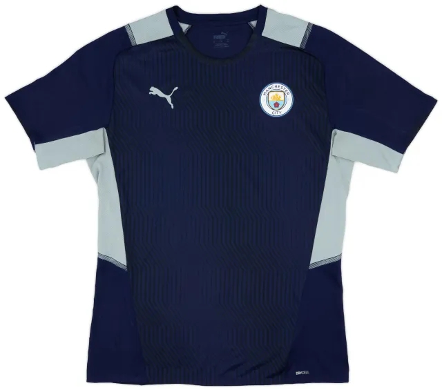 2021-22 Manchester City Puma Training Shirt - 8/10 - (XL)
