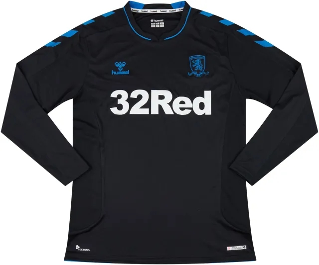 Hummel 2018-19 Middlesbrough Away L/S Shirt - 9/10 - (M)