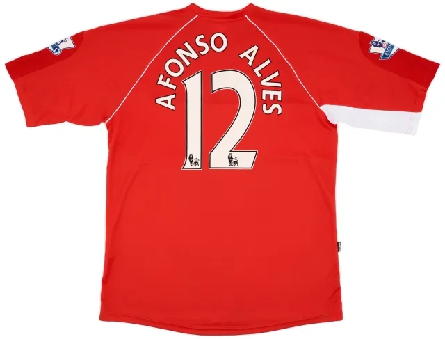 Errea 2008-09 Middlesbrough Home Shirt Alfonso Alves #12 - 8/10 - (3XL)