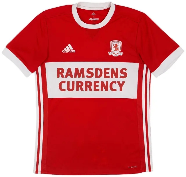 adidas 2017-18 Middlesbrough Home Shirt - 4/10 - (S)