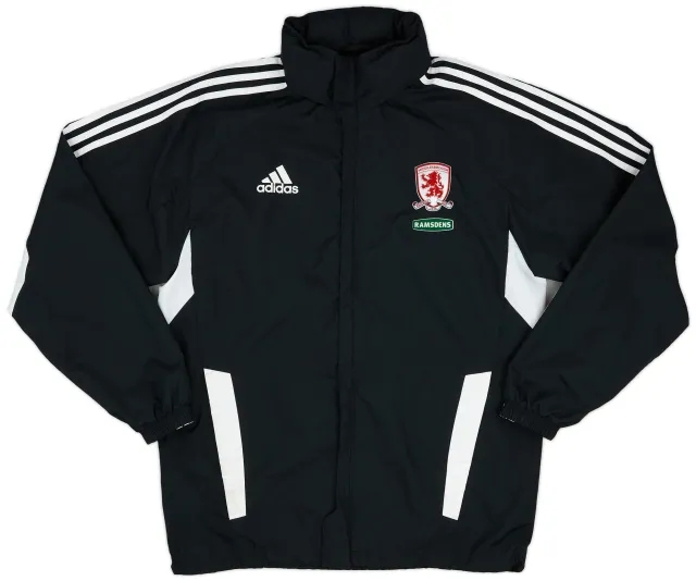 2011-12 Middlesbrough adidas Hooded Rain Jacket - 8/10 - (M)