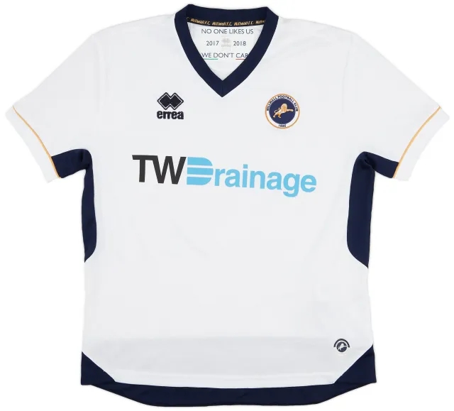Errea 2017-18 Millwall Away Shirt - 9/10 - (S)