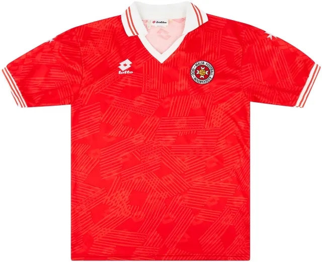 Lotto 1992-93 Malta Match Issue Home Shirt #11