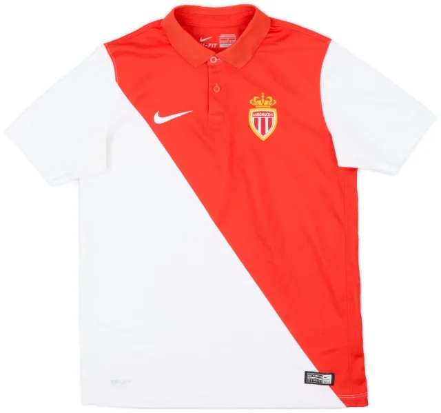 Nike 2014-15 Monaco Home Shirt - 8/10 - (L.Boys)