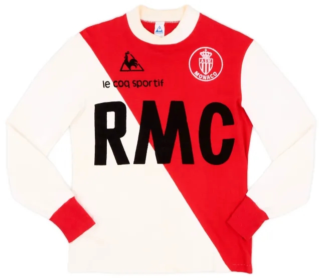 LeCoqSportif 1980-82 Monaco Home L/S Shirt - 9/10 - (S)
