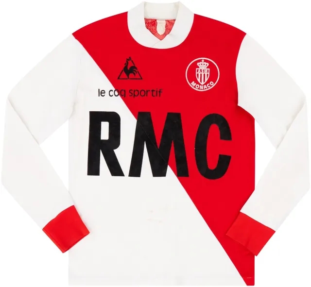 LeCoqSportif 1981-82 Monaco Home L/S Shirt - 6/10 - (M)