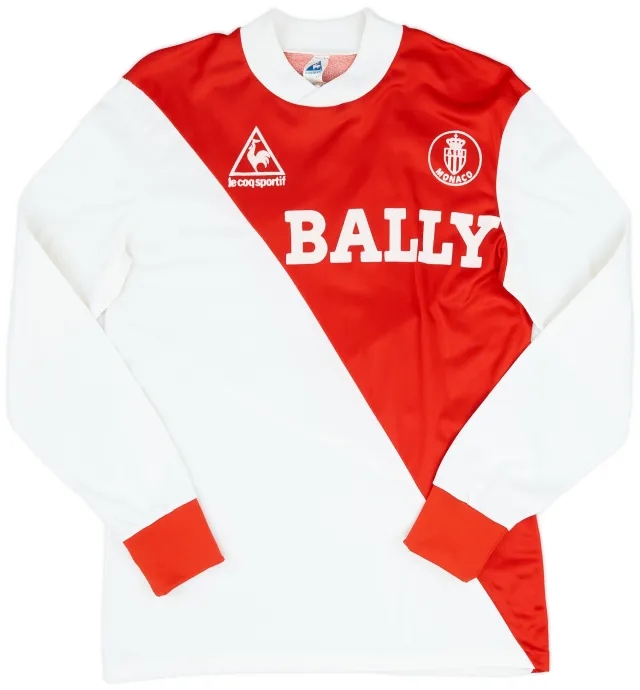 LeCoqSportif 1982-83 Monaco Home L/S Shirt - 9/10 - (M)