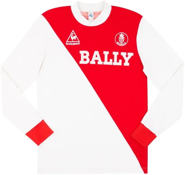 LeCoqSportif 1983-84 Monaco Home L/S Shirt - 8/10 - S